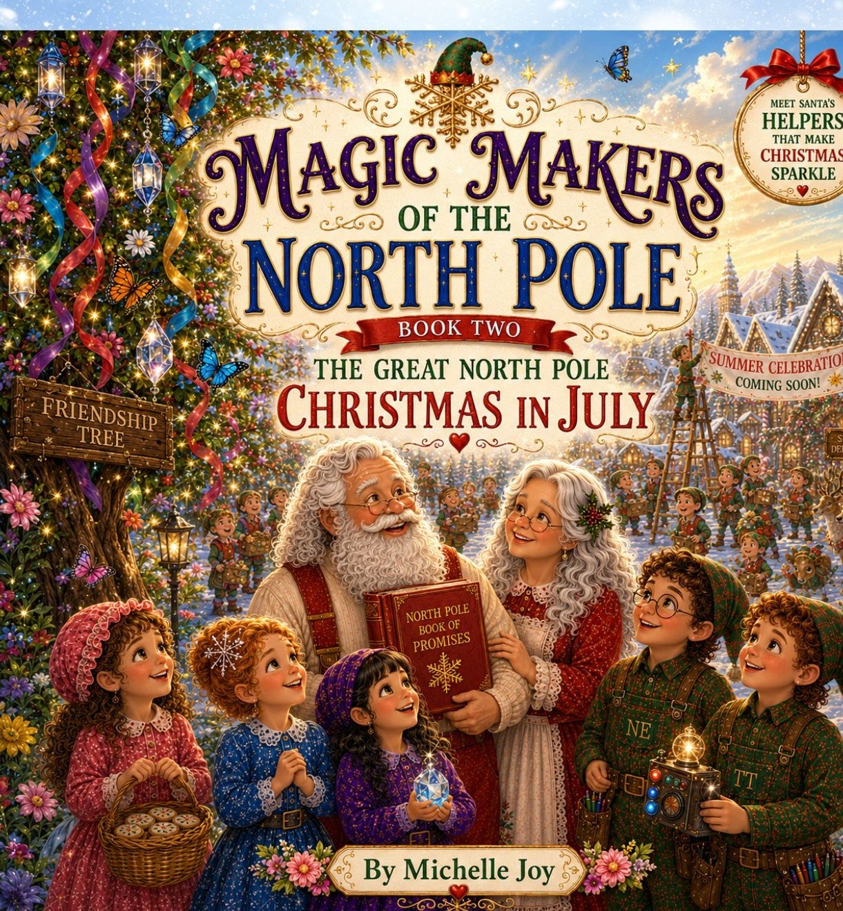 Cover of The Great North Pole Christmas in July by Michelle Joy